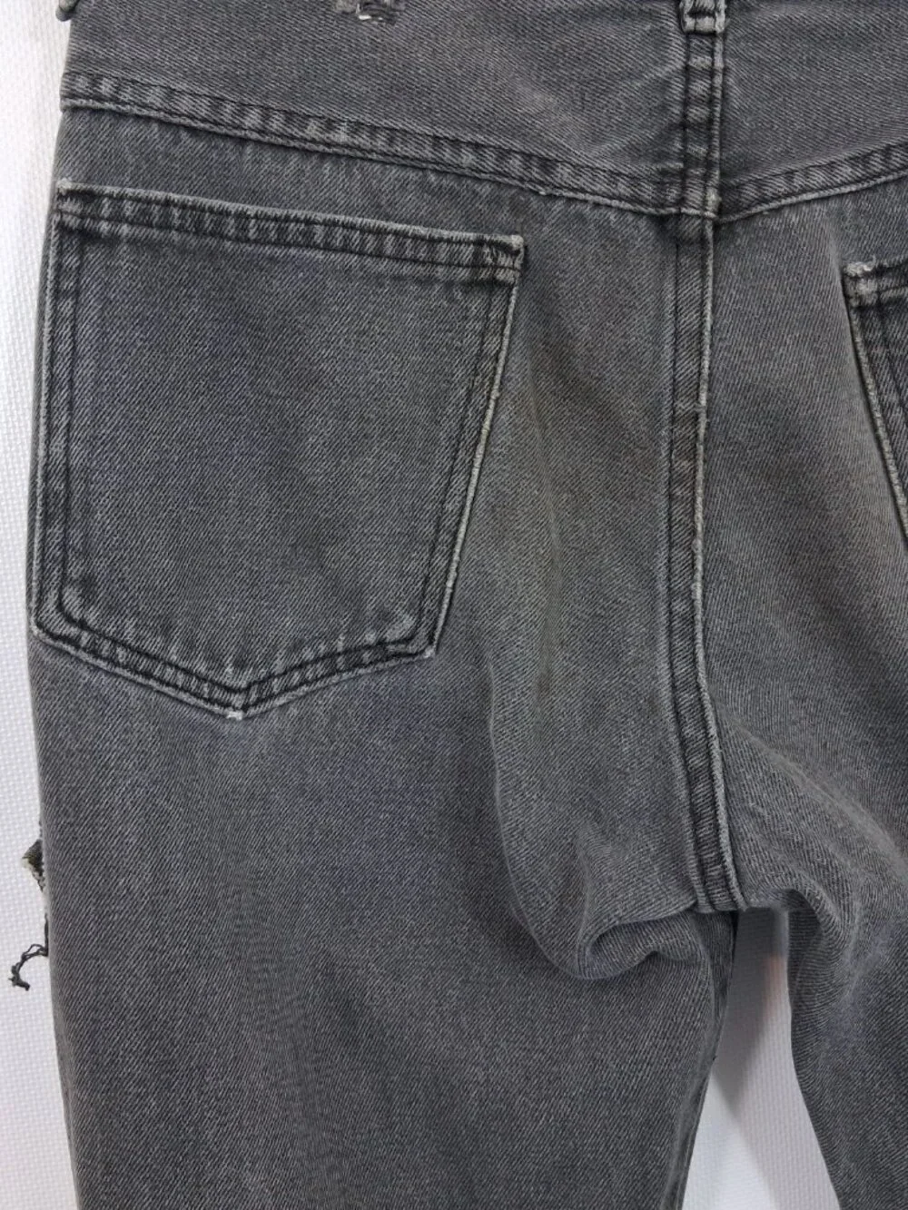 Vintage Big Yank Denim Jeans Straight Leg Black Men Size 30, 70s